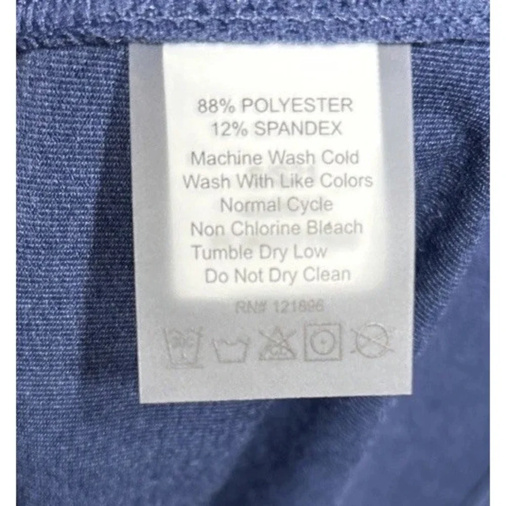 Title‎ Nine Sunbuster 1/2 Zip Long Sleeve Sun Shirt Blue Women's Size Medium EUC